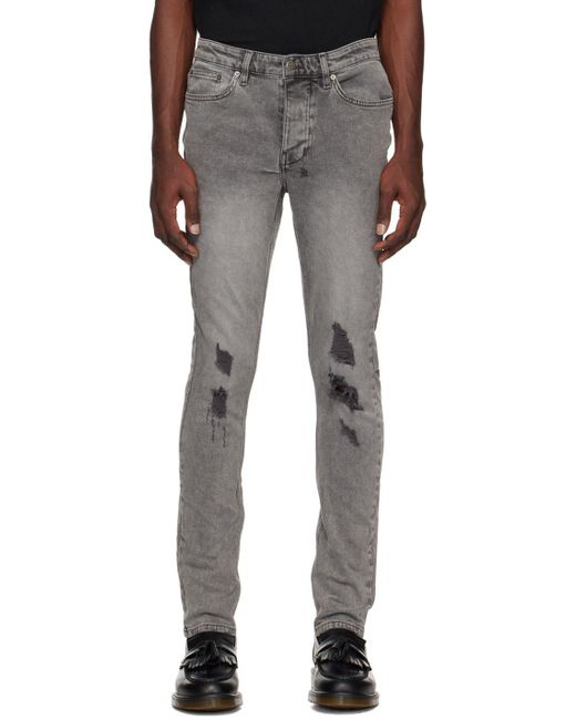 Ksubi Gray Chitch Prodigy Trashed Jeans in Black for Men Lyst