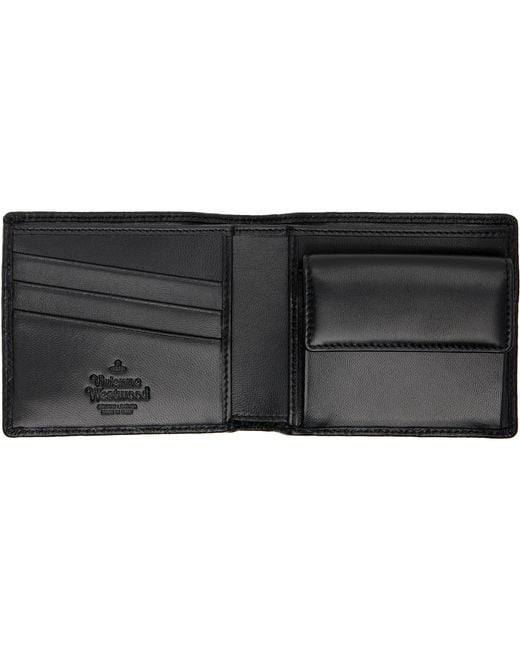 Vivienne Westwood Black Coin Pocket Wallet for men