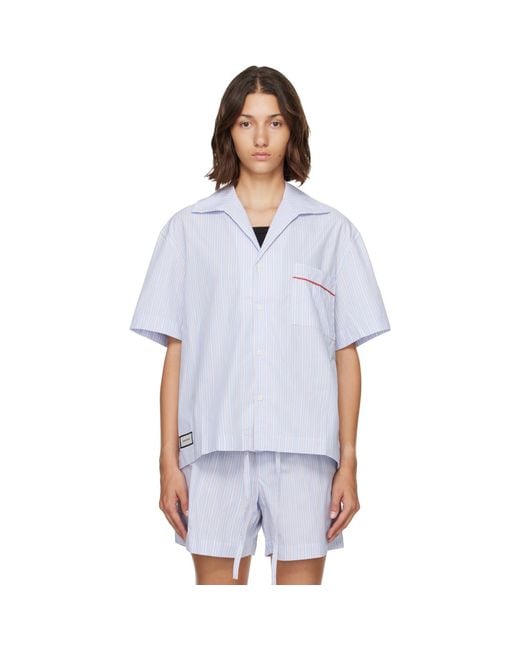 Entire studios Blue S/S Pyjama Shirt