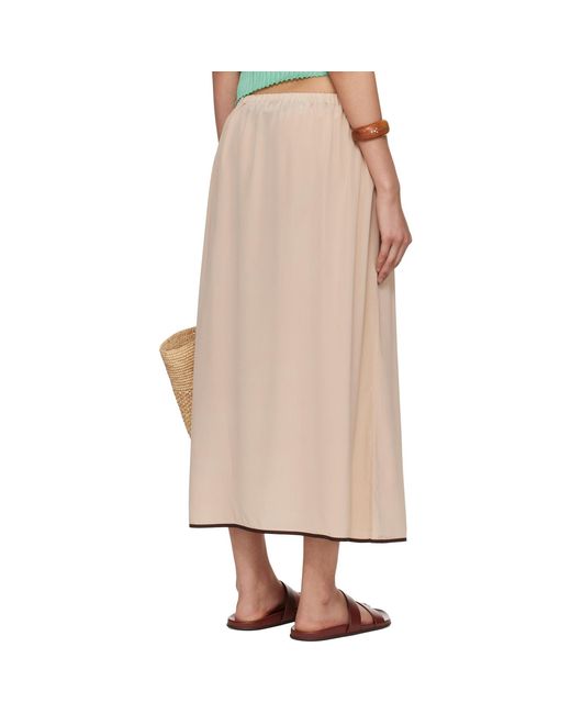 Baserange Natural Ssense Exclusive Silk Maxi Skirt