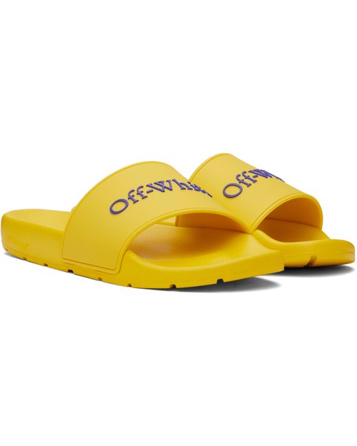 Off-White c/o Virgil Abloh Black Bookish Pool Slides for men