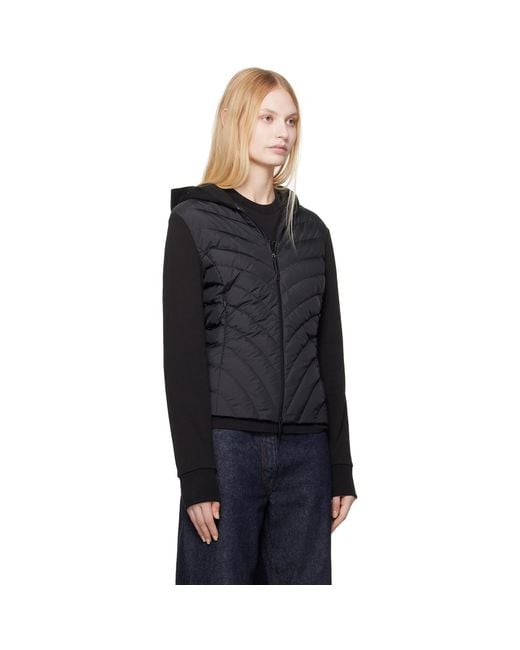 Moncler Black Zip Up Cardigan Down Jacket