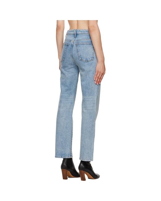 Khaite Blue 'The Abigail Stretch' Jeans
