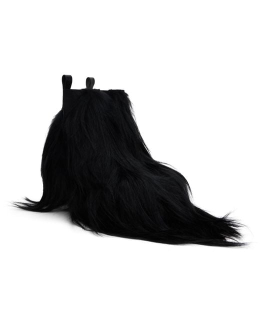Rick Owens Black Porterville Minimal Grill Beatle 65 Chelsea Boots