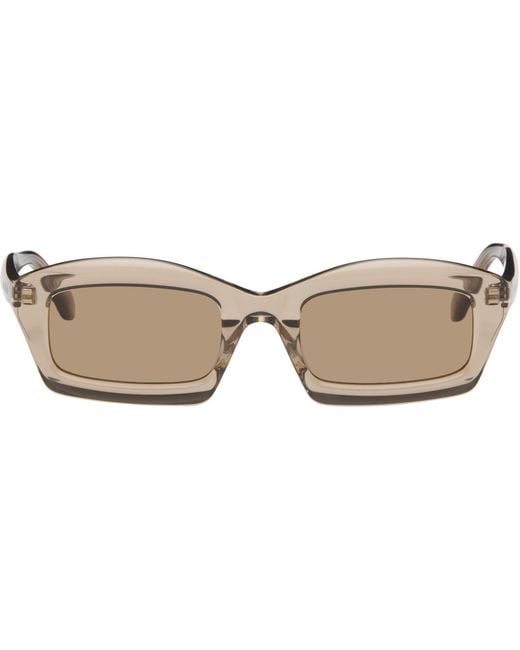 Alaïa Brown Rectangular Sunglasses