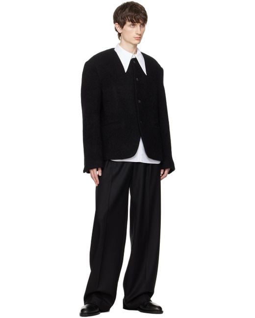 16Arlington Black Ssense Exclusive Felix Trousers for men