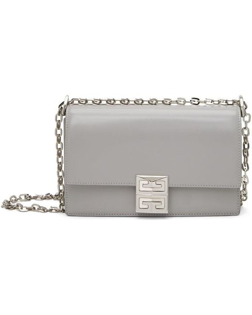 Givenchy Black Grey Small 4g Chain Bag