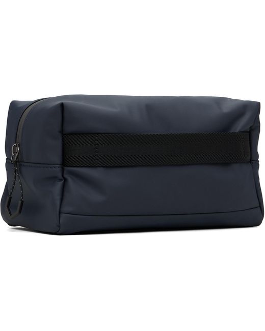 Boss Black Faux-Leather Wash Pouch for men