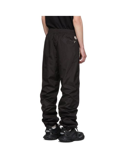 Moncler Synthetic 2 1952 Black Nylon Casual Track Pants for Men - Lyst