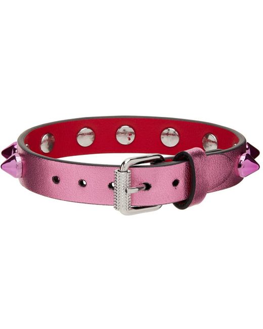 Christian Louboutin Red Pink Loubilink Bracelet