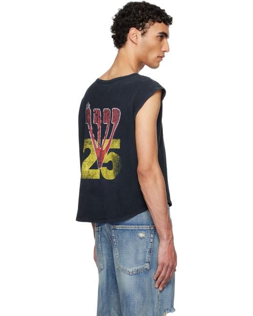 【Rivington Roi Rebis】ブラック R'chon Muscle トップス RIVINGTON roi Rebis R'Chon Muscle Tank Top in Black for Men