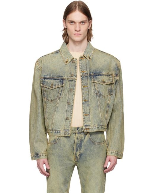 Entire studios Multicolor Shrunken Denim Jacket for men