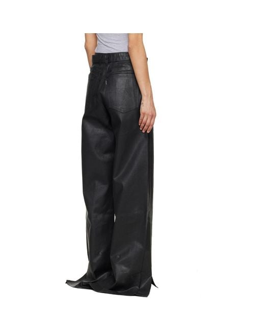 OTTOLINGER Black Glazed Baggy Jeans