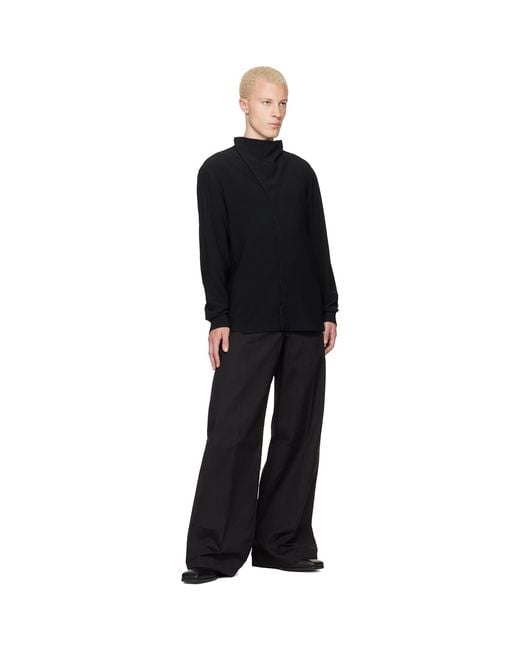 Rick Owens Black Tower Island Shirt for men