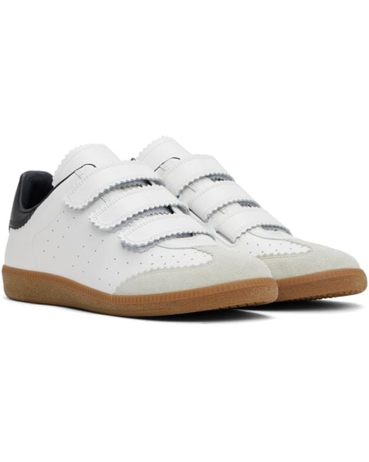 メンズ Isabel Marant ホワイト Bethy スニーカー Black