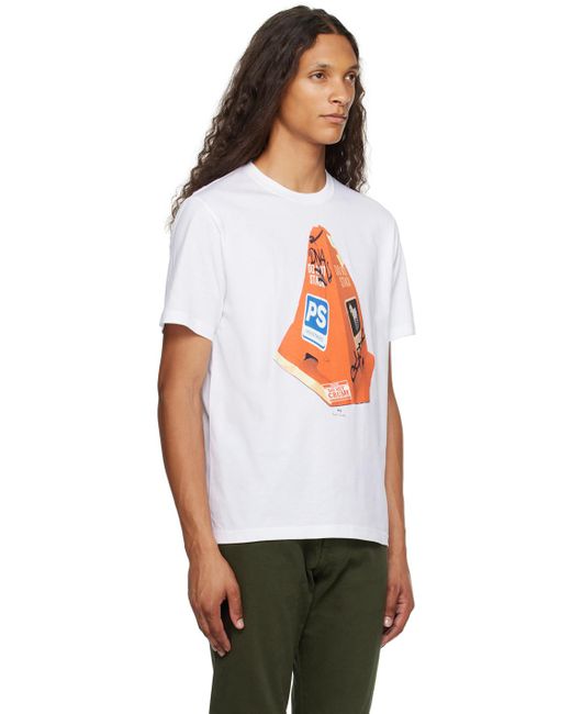 PS by Paul Smith Multicolor White Cone T-shirt for men