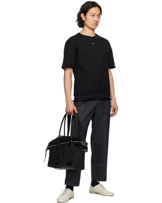 ★ADERERROR★ Half Sleeve Sweatshirt Product. 36 Noir Black Half Sleeve Product. 36 Sweatshirt by ADER error on Sale