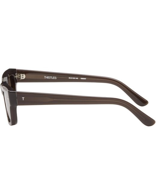 THISTLES Brown 'The Jack' Sunglasses