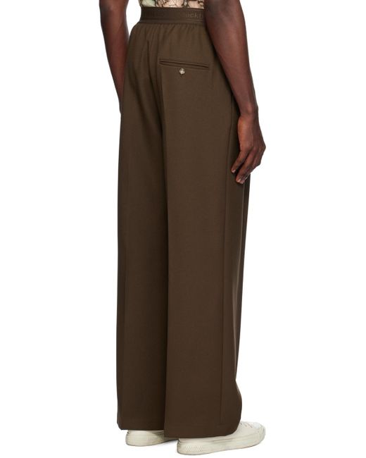 Stockholm Surfboard Club Brown Relaxed-Fit Trousers for men