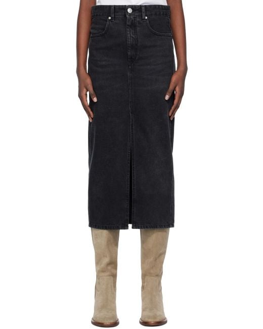 Isabel Marant Black Julicia Denim Skirt