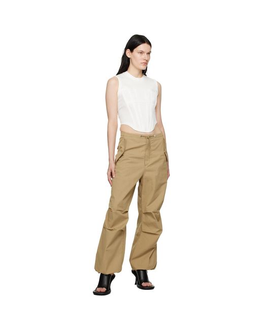 Dion Lee Natural Toggle Parachute Trousers