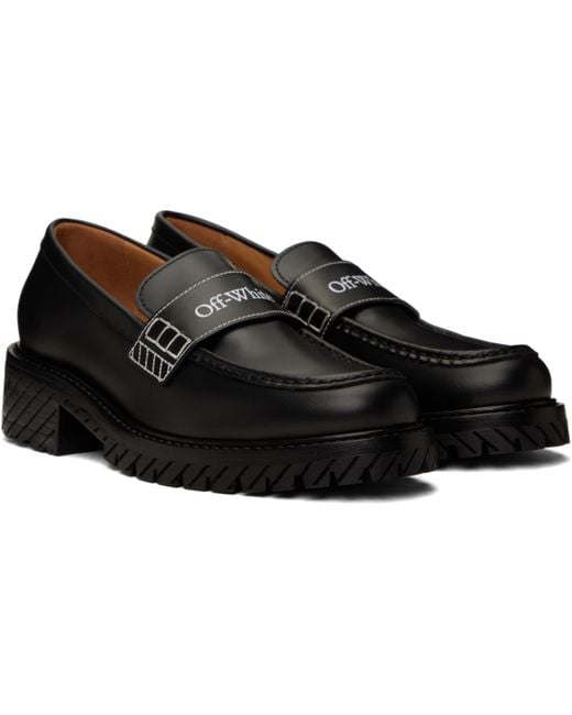 Off-White c/o Virgil Abloh Black Combat Loafers