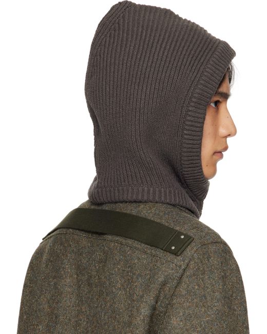Rick Owens Green Concordians Cashmere Hood for men
