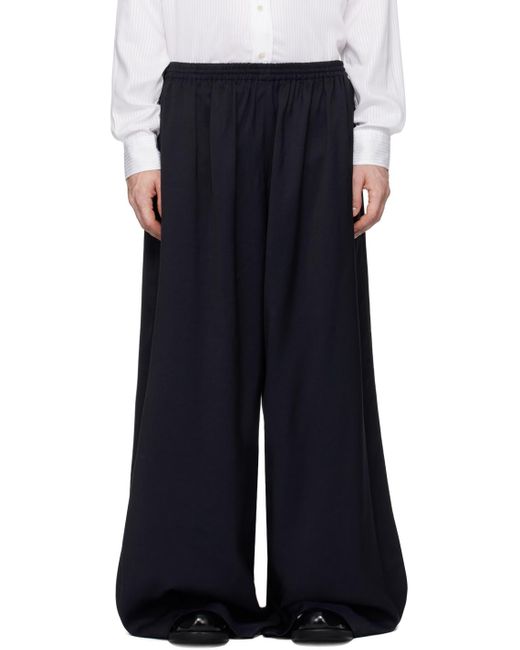 Acne Black Relaxed-Fit Wide-Leg Twill Sweatpants for men