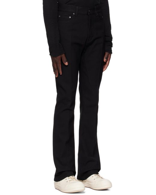 Jean jim noir Rick Owens pour homme en coloris Black