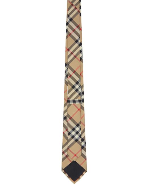 Burberry Black Beige Vintage Check Tie for men