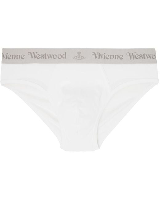 Vivienne Westwood White Three-pack Multicolor Briefs for men