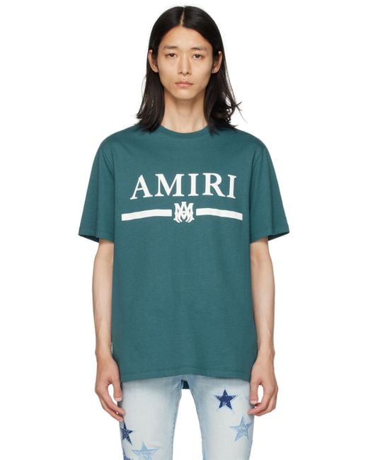 Amiri Green M.A. Bar T-Shirt for men