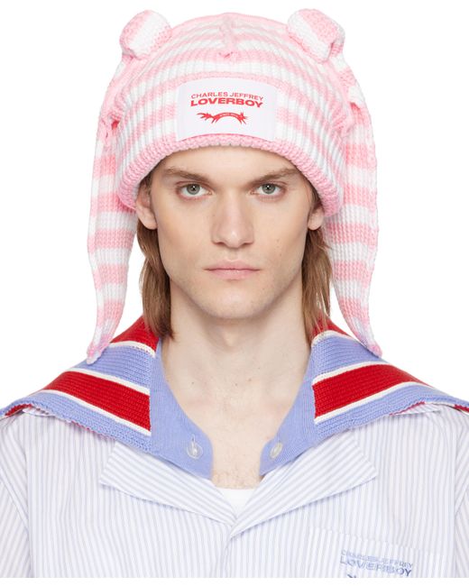 Charles Jeffrey White Ssense Exclusive & Chunky Rabbit Beanie for men