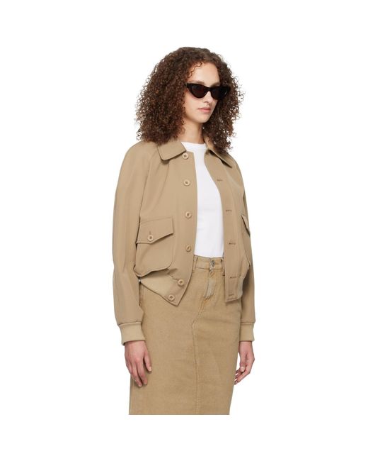 A.P.C. Natural Raglan Bomber Jacket
