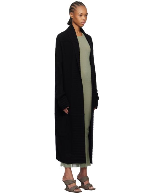 Rick Owens ブラック Hollywood Dafne ガウン カーディガン Black