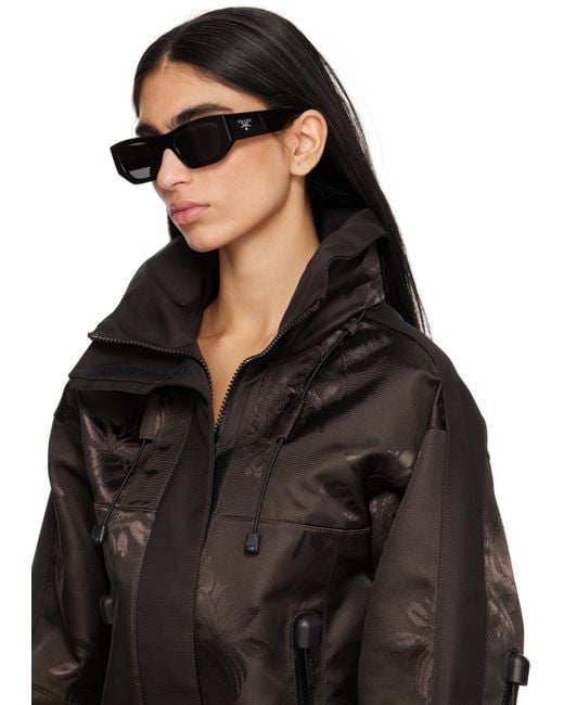 Prada ブラック Pillow Cat Eye アセテート サングラス Black
