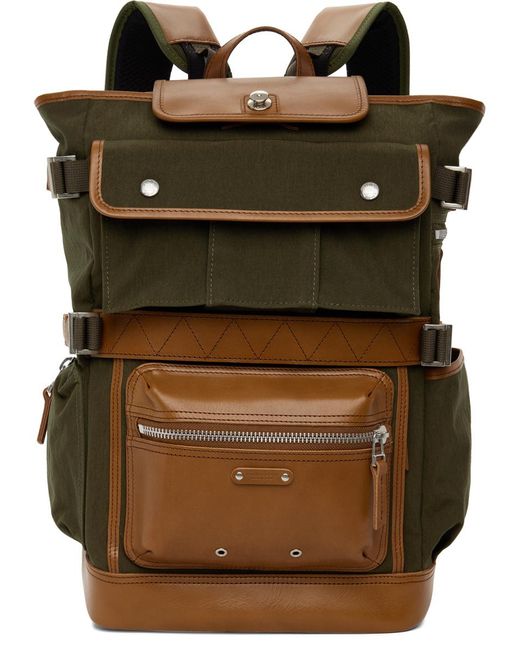 Master Piece Brown Absolute Backpack for men