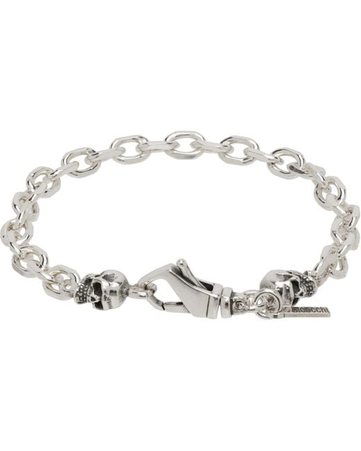 Emanuele Bicocchi Black Link Chain Bracelet for men