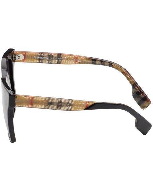 Burberry Black Square Acetate Sunglasses