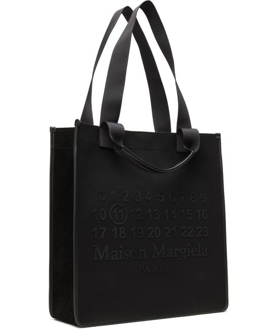 メンズ Maison Margiela ブラック Cabas Vertical Shopping トートバッグ Black