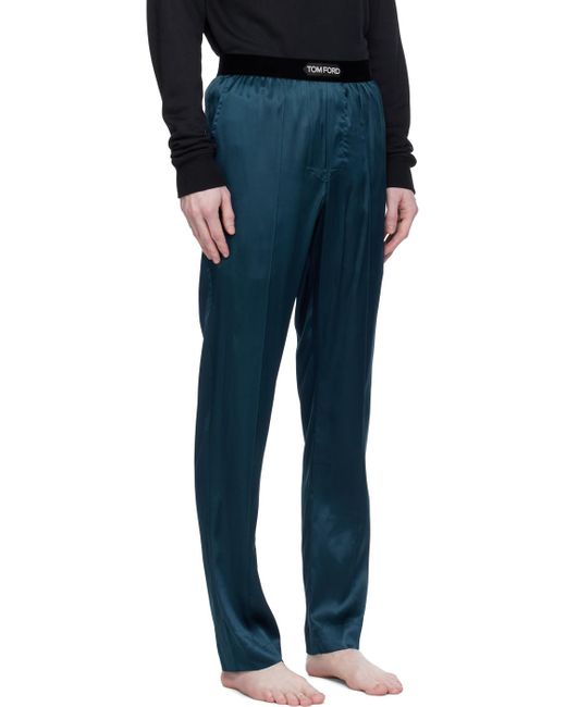 Pantalon de pyjama bleu Tom Ford pour homme en coloris Blue