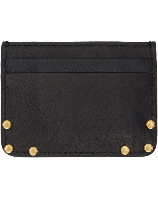 Vivienne Westwood Black Flat Orb Card Holder for men