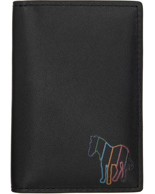 Porte-cartes noir à logo de zèbre à rayures PS by Paul Smith pour homme en coloris Black
