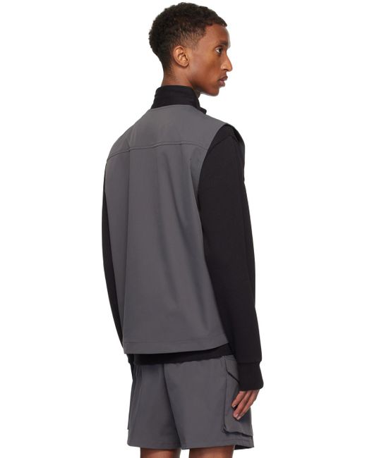 Carhartt Black Water-Repellent Twill Utility Vest for men