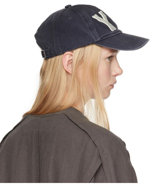 YY HEART BONE BALL CAP, NAVY