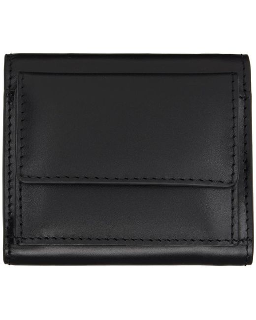 A.P.C. . Black Lois Compact Small Wallet for men