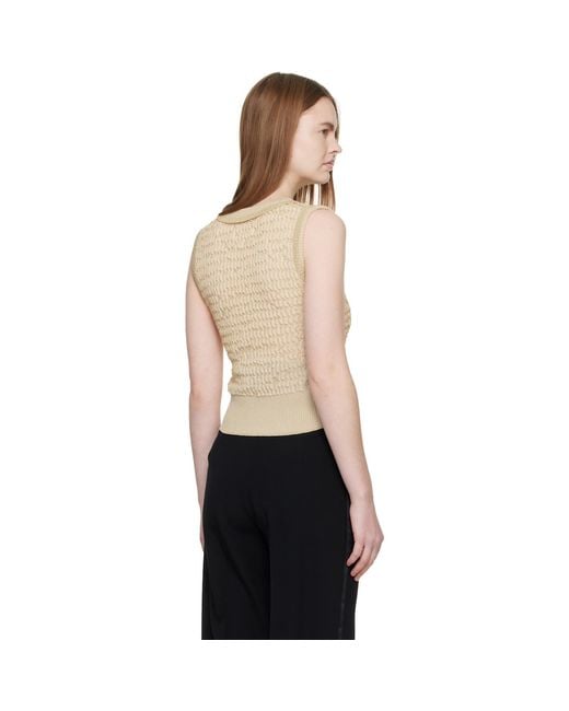Maison Margiela Black Scalloped Vest