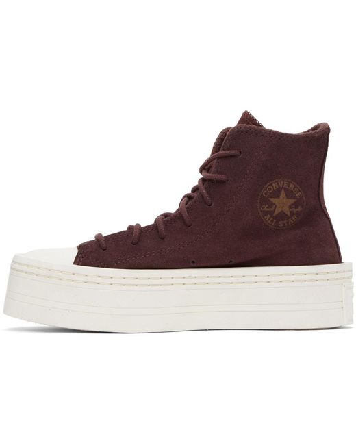 Converse Multicolor Burgundy Chuck Taylor All Star Modern Lift Sneakers