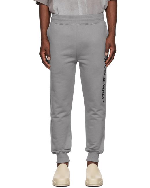 A_COLD_WALL* Gray * Grey Cotton Lounge Pants for men