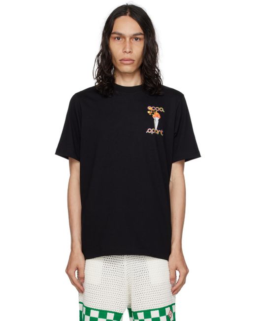 T-shirt 'la flamme du sport' noir exclusif à ssense Casablancabrand pour homme en coloris Black